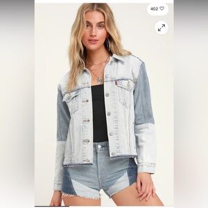 Levi’s ex-boyfriend patchwork trucker Women's Denim Jacket